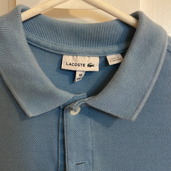 Lacoste blue polo size 16 - nice condition - Picture 3 of 7
